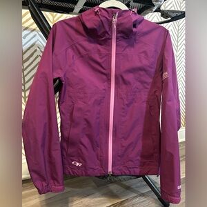 Outdoor Research Women's Purple Gore-Tex Rain Jacket Size XS